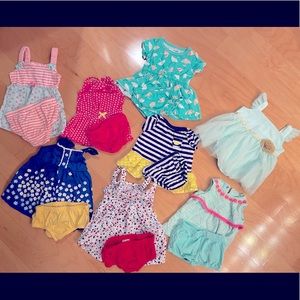 *SOLD* Lot 8 Newborn Girls Outfits